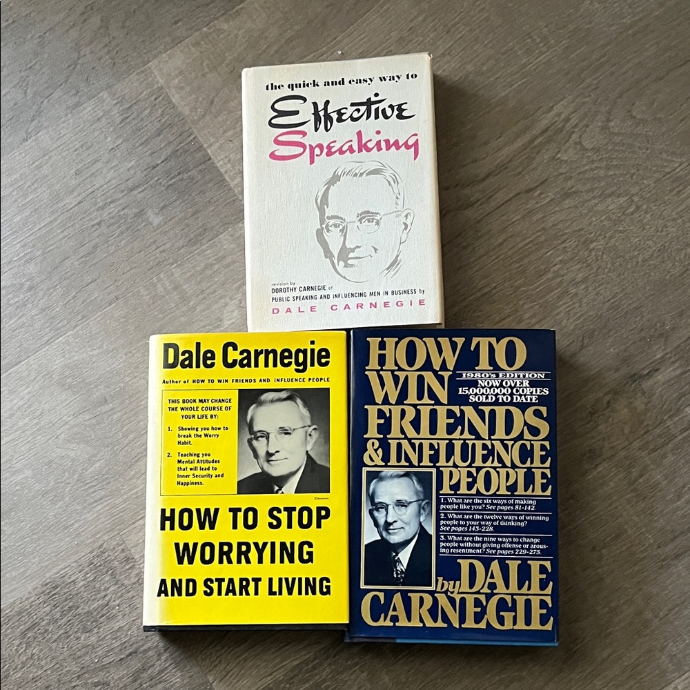 Dale Carnegie Book Set (3) all are hardcover
